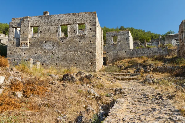 Ruïnes van kayakoy, fethiye — Stockfoto