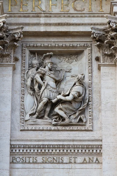 Sculpture in the Fontana di Trevi, Rome, Italy — Stock Photo, Image