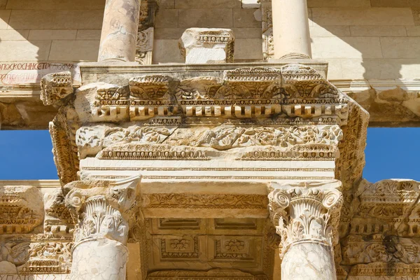 Bibliotheek van celsus in Efeze, Turkije — Stockfoto