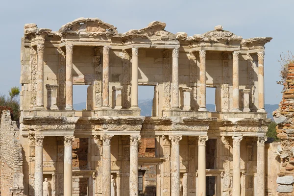 Bibliothèque de Celsus à Ephèse, Turquie Images De Stock Libres De Droits