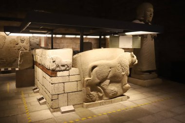 Anadolu Medeniyetler Müzesi 'ndeki Aslan Heykeli, Ankara Şehri, Türkiye