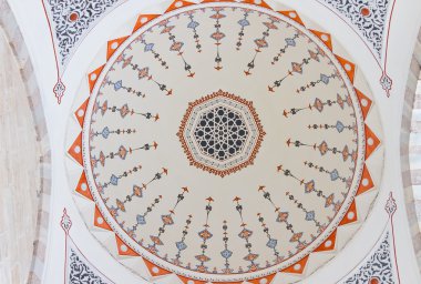 Dekorasyon tavandan Süleymaniye Camii, istanbul