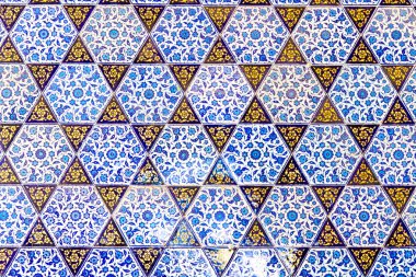 el yapımı mavi çinileri Topkapı Palace