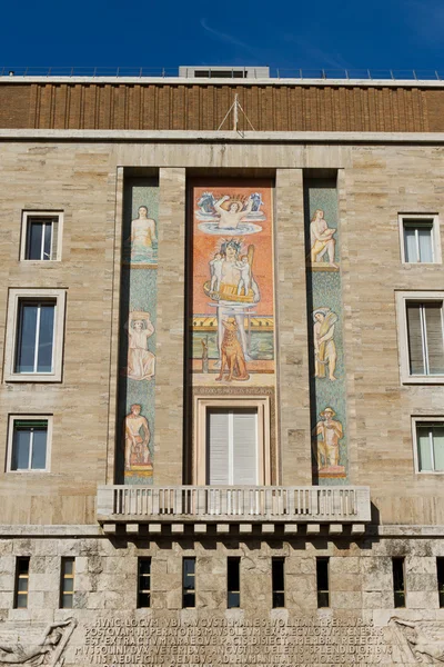 Drawing on a Building, Rome, Italy — Stock Photo, Image