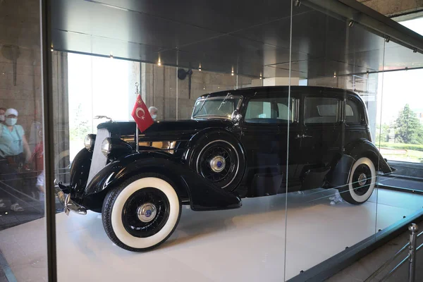 Car Anitkabir Mausoleum Mustafa Kemal Ataturk Ankara City Turkey — Stock Photo, Image
