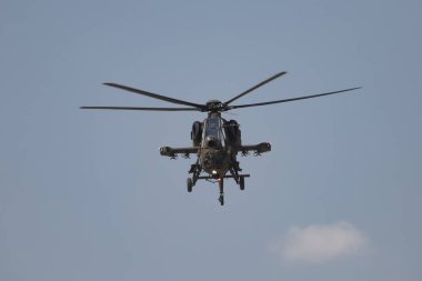 ANKARA, TURKEY - 26 Haziran 2021: Türk Polis Gücü Atak T-129 Helikopteri