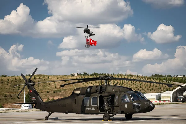 Ankara Turkey June 2021 Turkish Police Force Sikorsky — 스톡 사진