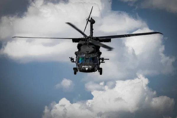 Ankara Turkey June 2021 Turkish Police Force Sikorsky Performing — Stock Photo, Image