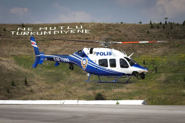 Ankara Turquie Juin 2021 Hélicoptère Bell 429 Globalranger Force Police — Photo