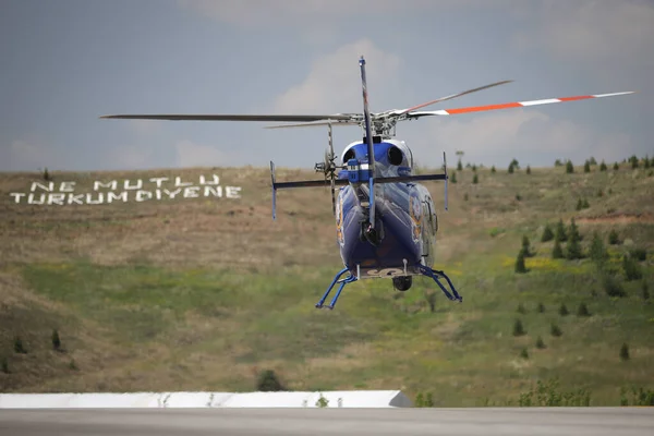 Ankara Turquie Juin 2021 Hélicoptère Bell 429 Globalranger Force Police — Photo