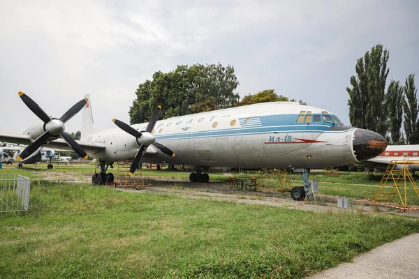 Kiev Ukraine August 2021 Aeroflot Ilyushin 18A Visas Oleg Antonov — Stockfoto