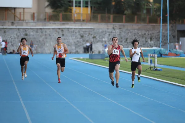 Istanbul Turquía Agosto 2021 Atleta Indefinido Corriendo Durante Las Competiciones — Foto de Stock