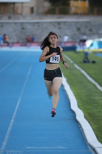 Istanbul Turquía Agosto 2021 Atleta Indefinido Corriendo Durante Las Competiciones —  Fotos de Stock