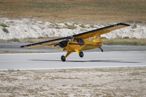 Eskisehir Turkey September 2021 Lucht Ruimtemuseum Aviat Husky Display Sivrihisar — Stockfoto