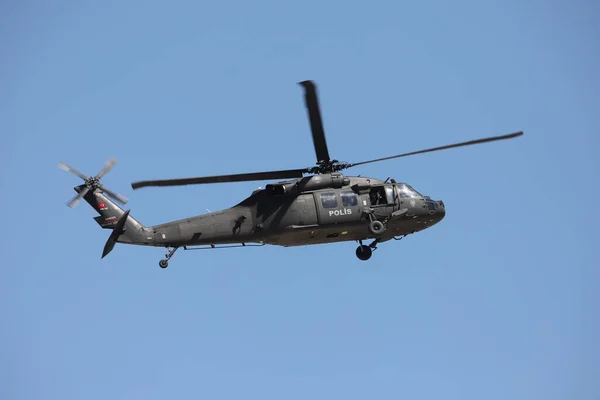 Eskisehir Turkey September 2021 Turkse Politiemacht Sikorsky 70A Yarasa Vertoning — Stockfoto