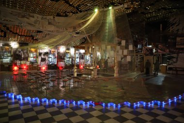 KIEV, UKRAINE - AĞUSTOS 02, 2021: Ukrayna Ulusal Çernobil Müzesinde eserler