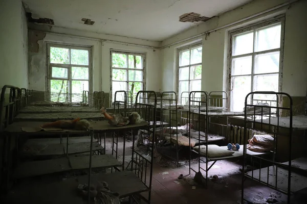Jardín Infancia Zona Exclusión Chernobyl Chernobyl Ucrania —  Fotos de Stock