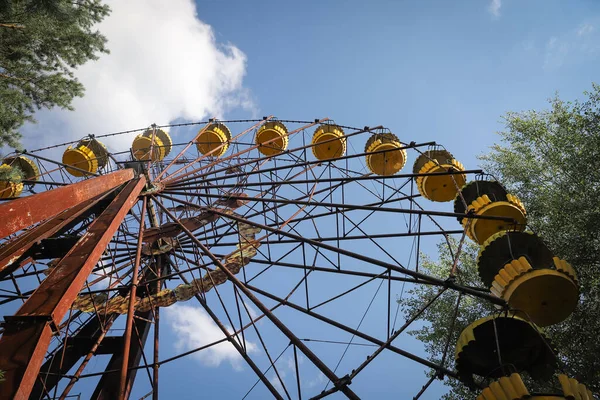 Ferris Wheel Città Pripyat Nella Zona Esclusione Chernobyl Chernobyl Ucraina — Foto Stock