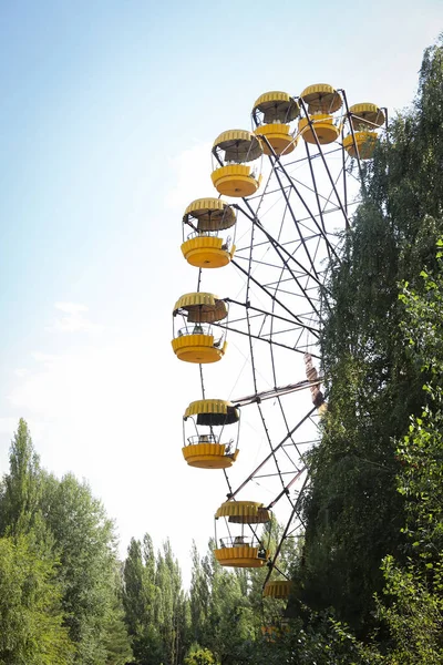 Kółko Ferrisa Miasto Prypeć Strefie Wyłączonej Czarnobyla Czarnobyl Ukraina — Zdjęcie stockowe