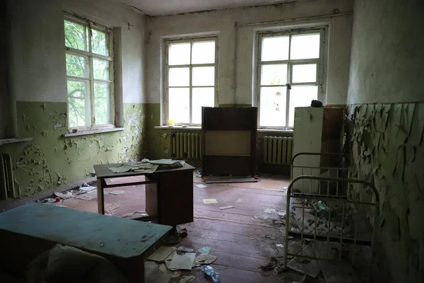 Jardim Infância Zona Exclusão Chernobyl Chernobyl Ucrânia — Fotografia de Stock