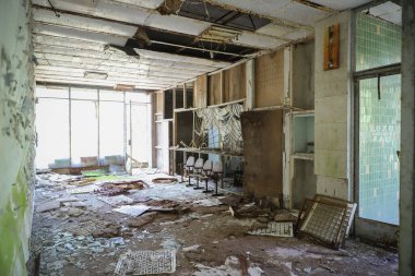 Çernobil Yasak Bölge, Çernobil, Ukrayna 'daki Pripyat Kasabası' ndaki Sinema Binası