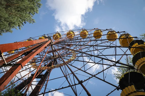 Kółko Ferrisa Miasto Prypeć Strefie Wyłączonej Czarnobyla Czarnobyl Ukraina — Zdjęcie stockowe
