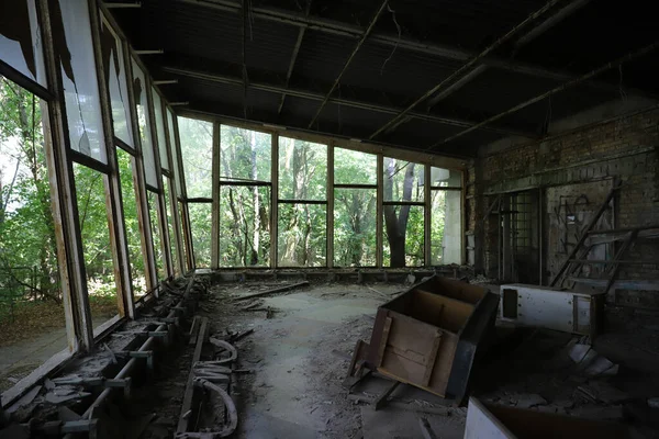 Pripyat Cafe Zona Exclusão Chernobyl Chernobyl Ucrânia — Fotografia de Stock