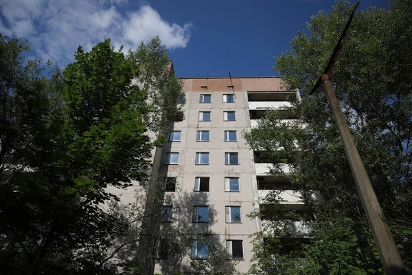 Building Pripyat Town Chernobyl Exclusion Zone Chernobyl Ukraine — Stock Photo, Image