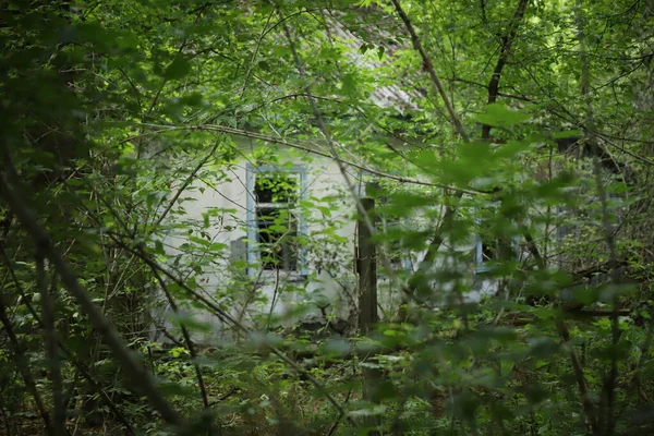 Clădire Abandonată Zona Excludere Cernobîl Ucraina — Fotografie, imagine de stoc