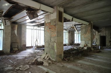 Çernobil Yasak Bölge, Çernobil, Ukrayna 'daki Pripyat Kasabası' ndaki Sinema Binası
