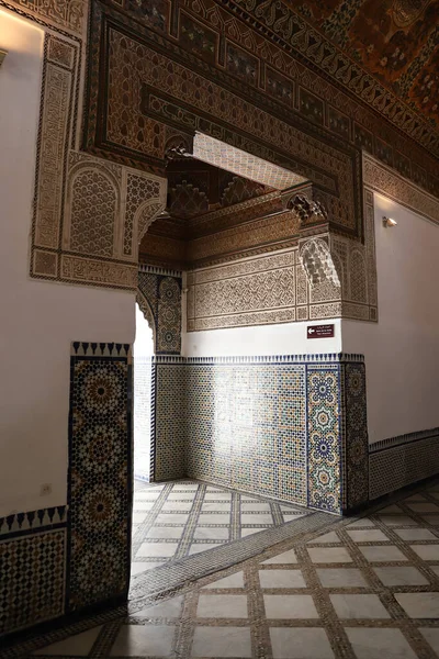 Bahia Palota Marrákesben Marokkóban — Stock Fotó
