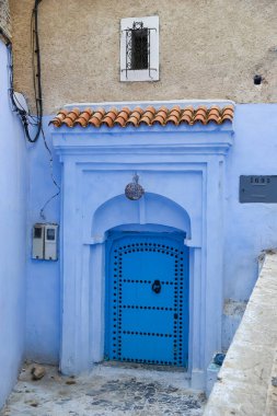 Blue Chefchaouen City, Fas 'ta bir sokak.