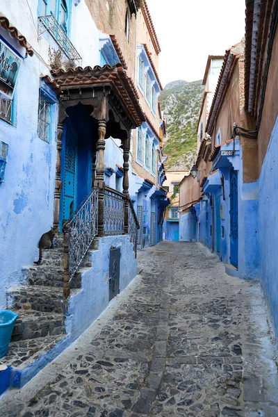 Blue Chefchaouen City, Fas 'ta bir sokak.