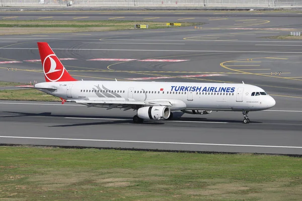 Istanbul Turquie Octobre 2021 Atterrissage Airbus A321 231 4643 Turkish — Photo