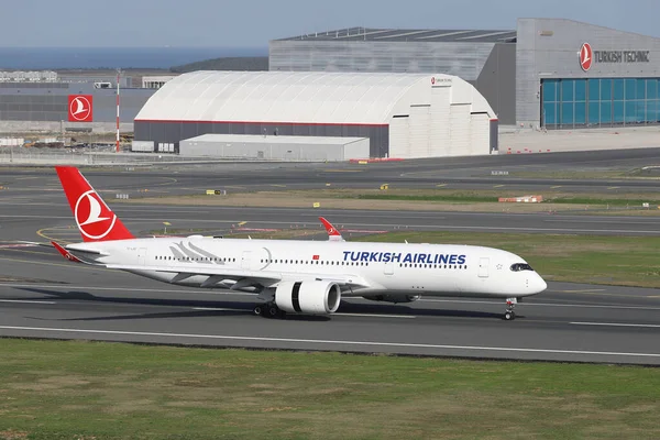 Istanbul Turkey Října 2021 Turečtina Airbus A350 941 435 Přistává — Stock fotografie