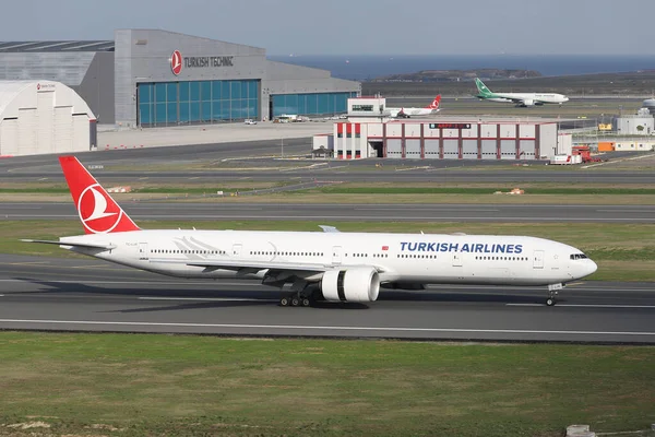 Istanbul Turkey Října 2021 Turecké Aerolinie Boeing 777 3F2Er 44121 — Stock fotografie