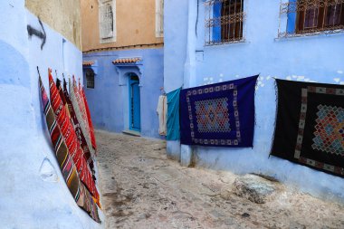 Blue Chefchaouen City, Fas 'ta bir sokak.