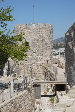 Bodrum Kalesi 'ndeki kule, Mugla Kenti, Türkiye