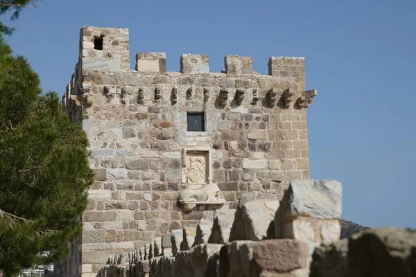 Turm Der Burg Von Bodrum Mugla City Türkei — Stockfoto