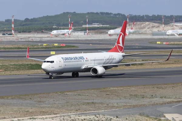 Istanbul Turkey October 2021 Turkish Airlines Boeing 737 9F2Er 40986 — 스톡 사진