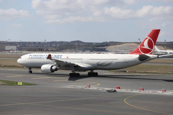 Istanbul Turkey Октября 2021 Turkish Airlines Airbus A330 303 1458 — стоковое фото