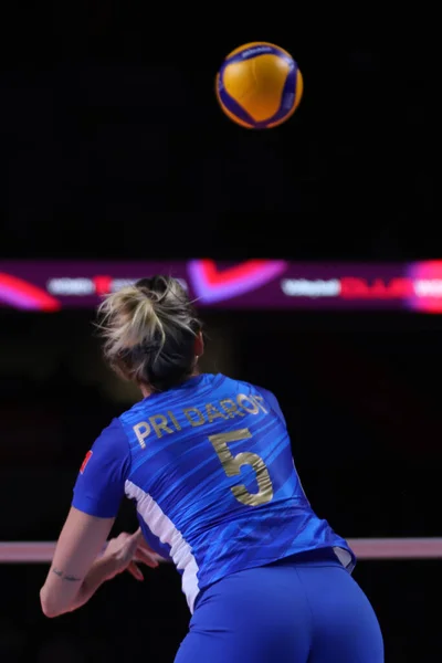 Ankara Turkey Aralık 2021 Priscila Daroit Itambe Minas Imoco Volley — Stok fotoğraf