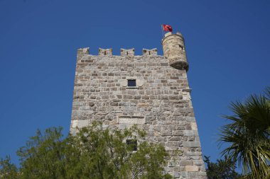 Bodrum Kalesi 'ndeki kule, Mugla Kenti, Türkiye