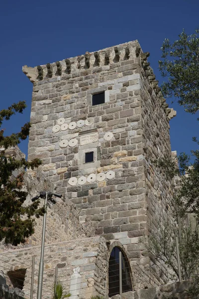 Башня Замке Бодрум Мугла Турция — стоковое фото