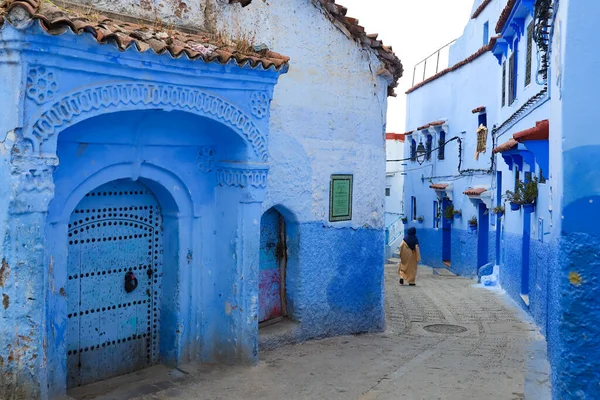 Blue Chefchaouen City, Fas 'ta bir sokak.