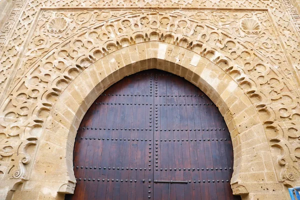 Πύλη Της Kasbah Της Udayas Στην Πόλη Ραμπάτ Του Μαρόκου — Φωτογραφία Αρχείου