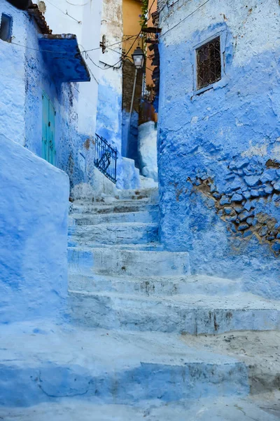 Blue Chefchaouen City, Fas 'ta bir sokak.