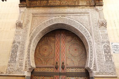 Door of a Building in Fez City, Morocco