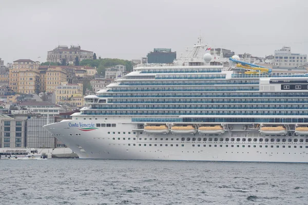 Istanbul Türkei April 2022 Kreuzfahrtschiff Costa Venezia Galataport Istanbul Schiff — Stockfoto