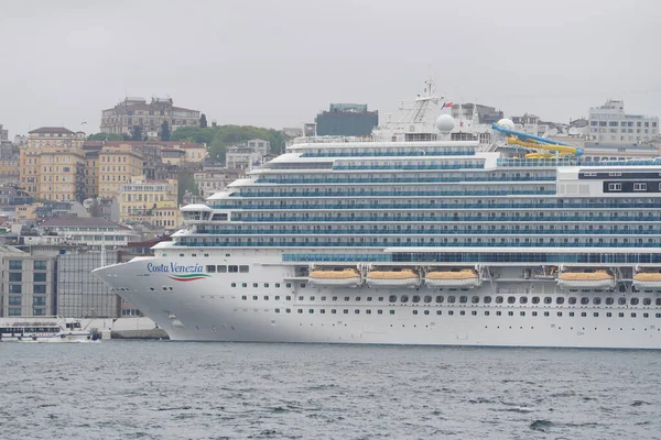 Istanbul Turkey April 2022 Costa Venezia Cruise Ship Galataport Istanbul — Stock Photo, Image